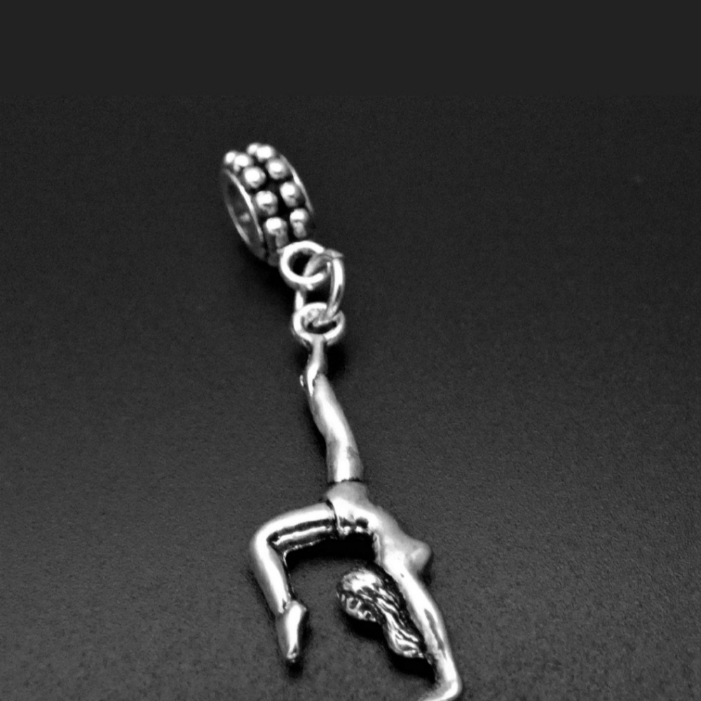 Gymnastics yoga charms bracelet charms beads fits European pandora